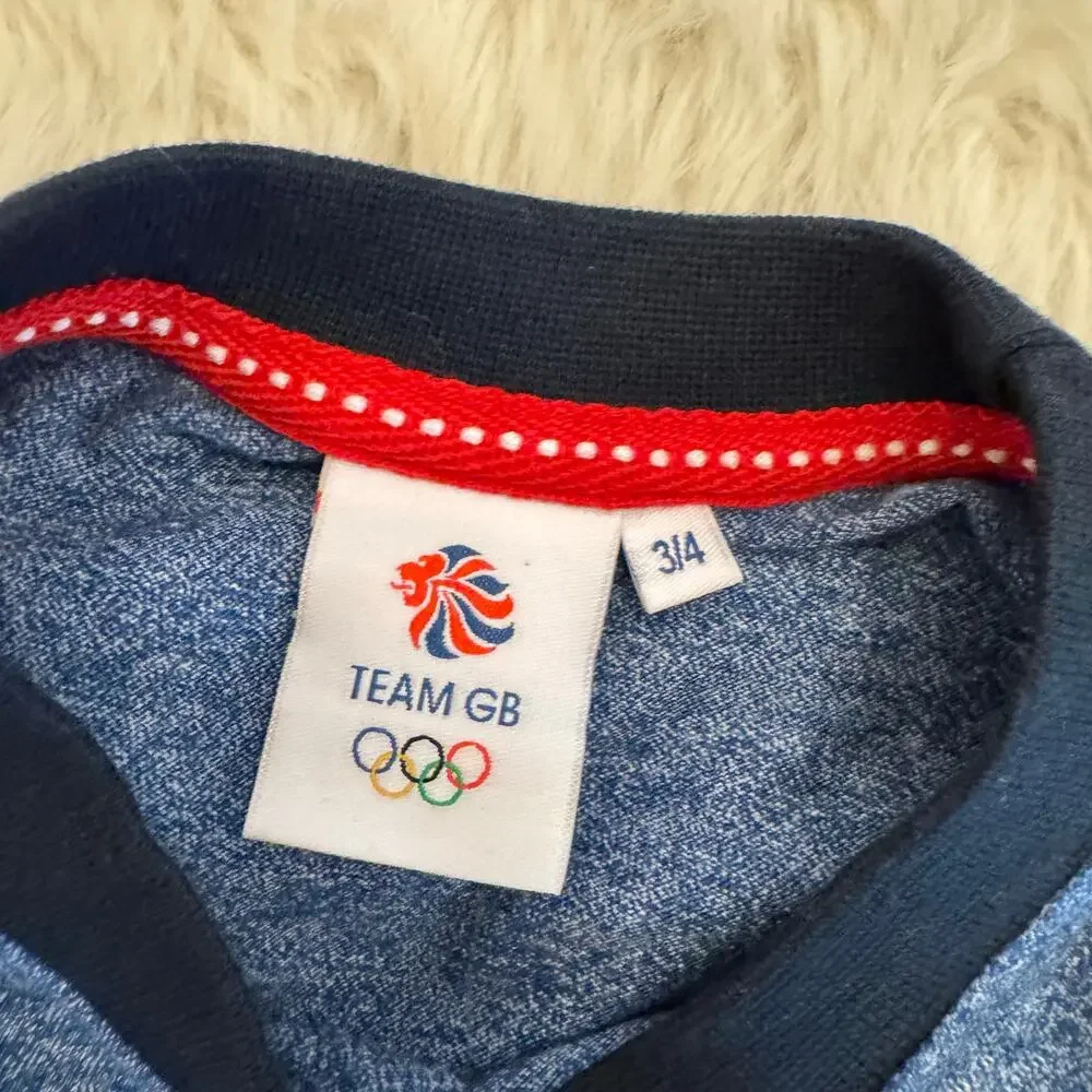 Olympics Team GB Lion T-Shirt Kid's 3/4 NWT